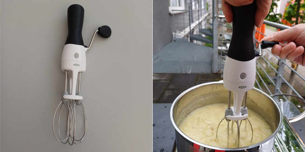 Foto vom Mechanischen Handmixer mit Kurbel